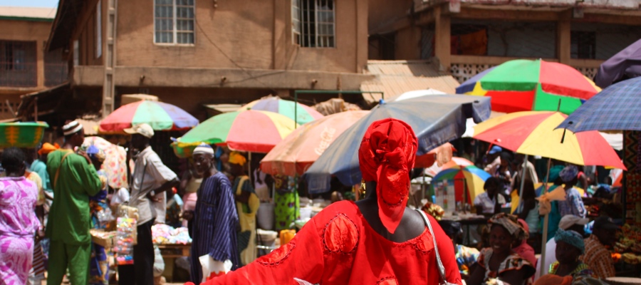 market of Gambia 