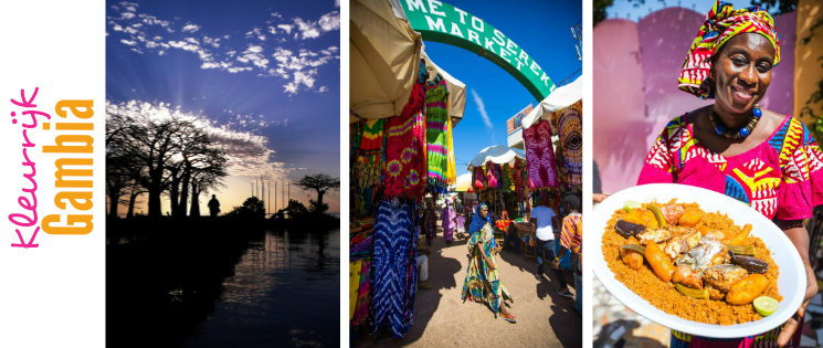 Gambia is in het 'Groene Seizoen' een nat maar vrolijk en kleurrijk land